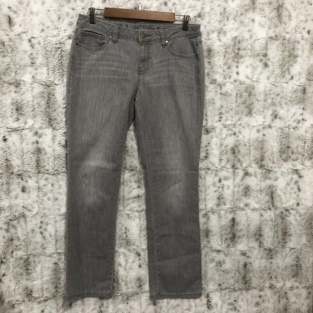 Jennifer Lopez Brand Womens Straight Leg Style Jeans Size 10  Gray